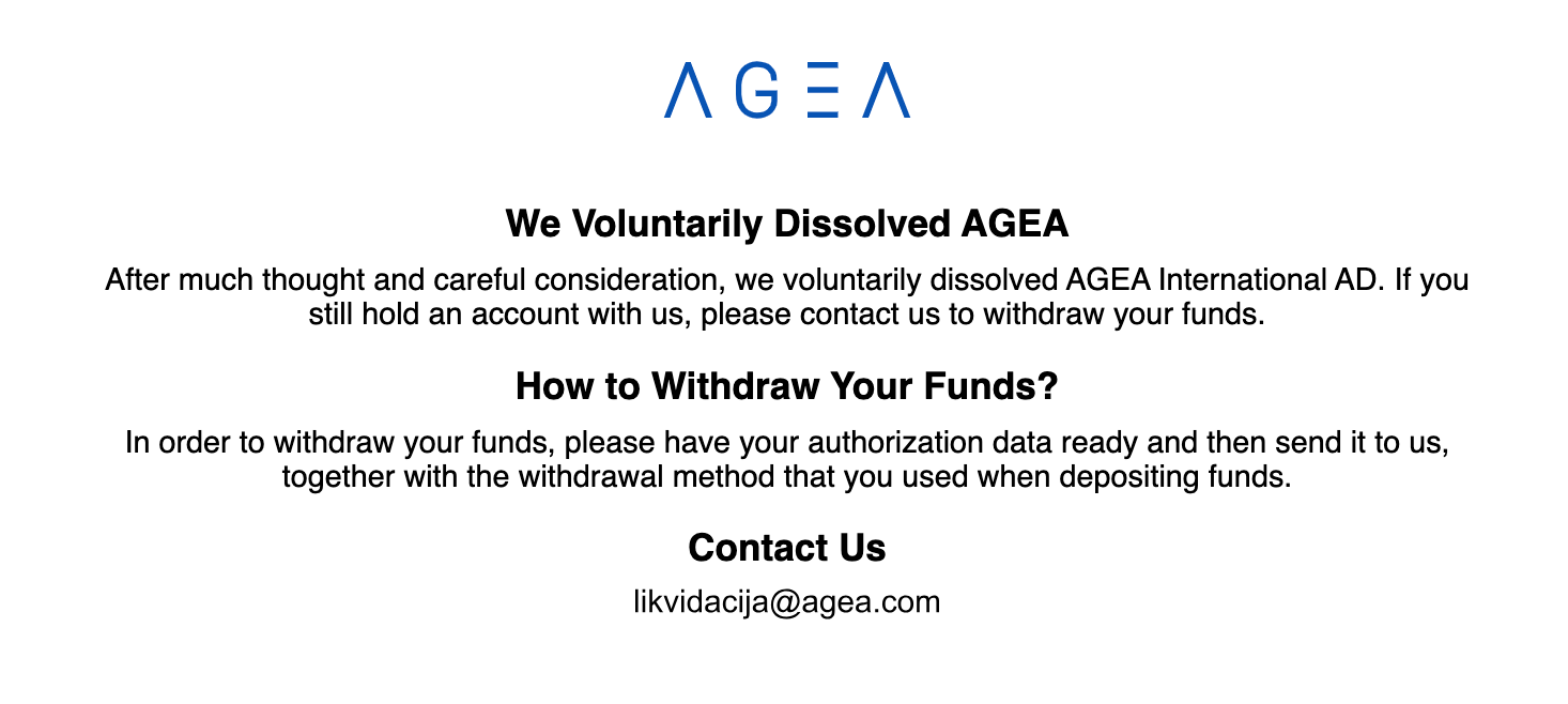 agea notice
