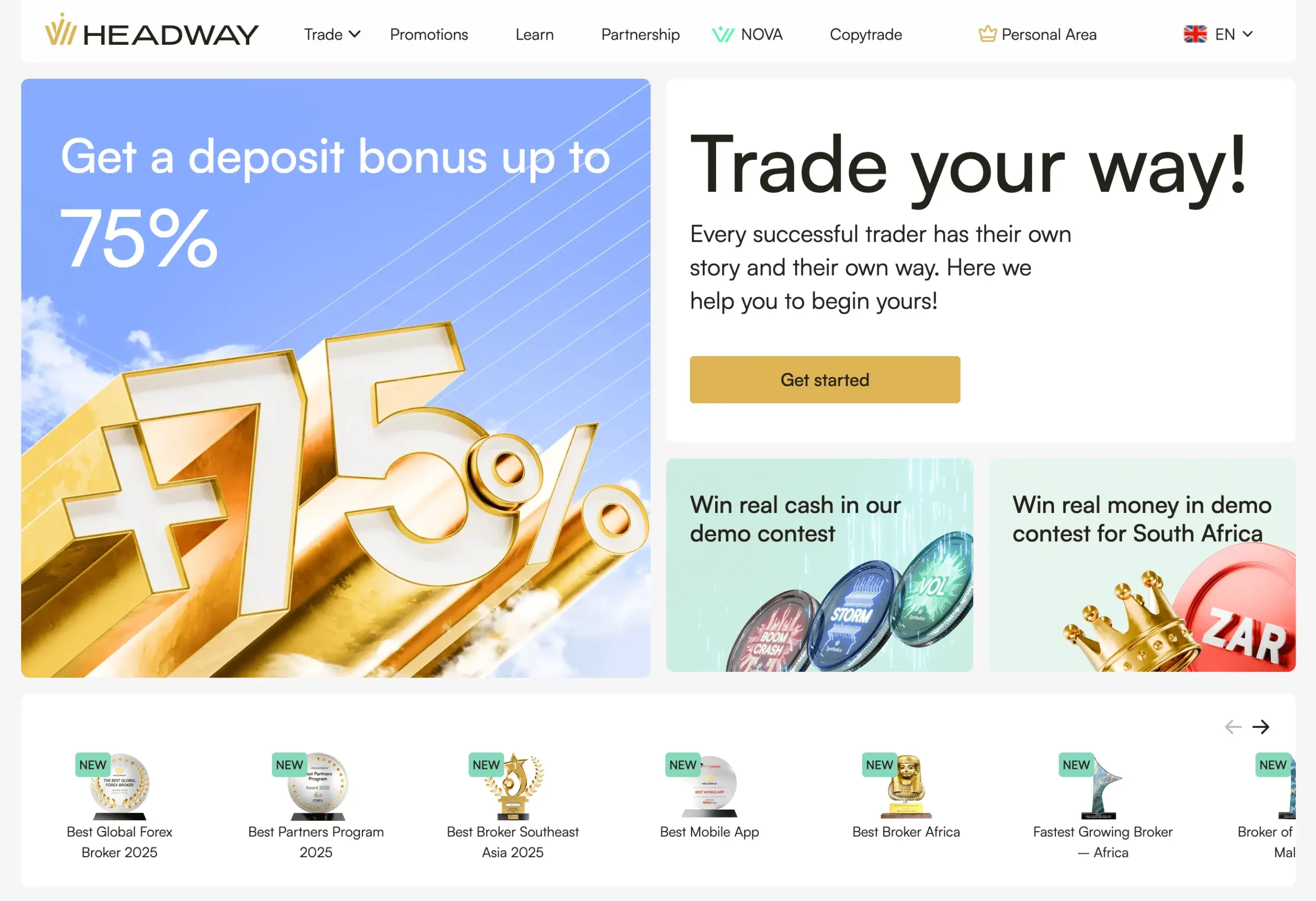 Headway website