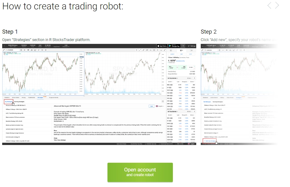 how to create a trading robot at
