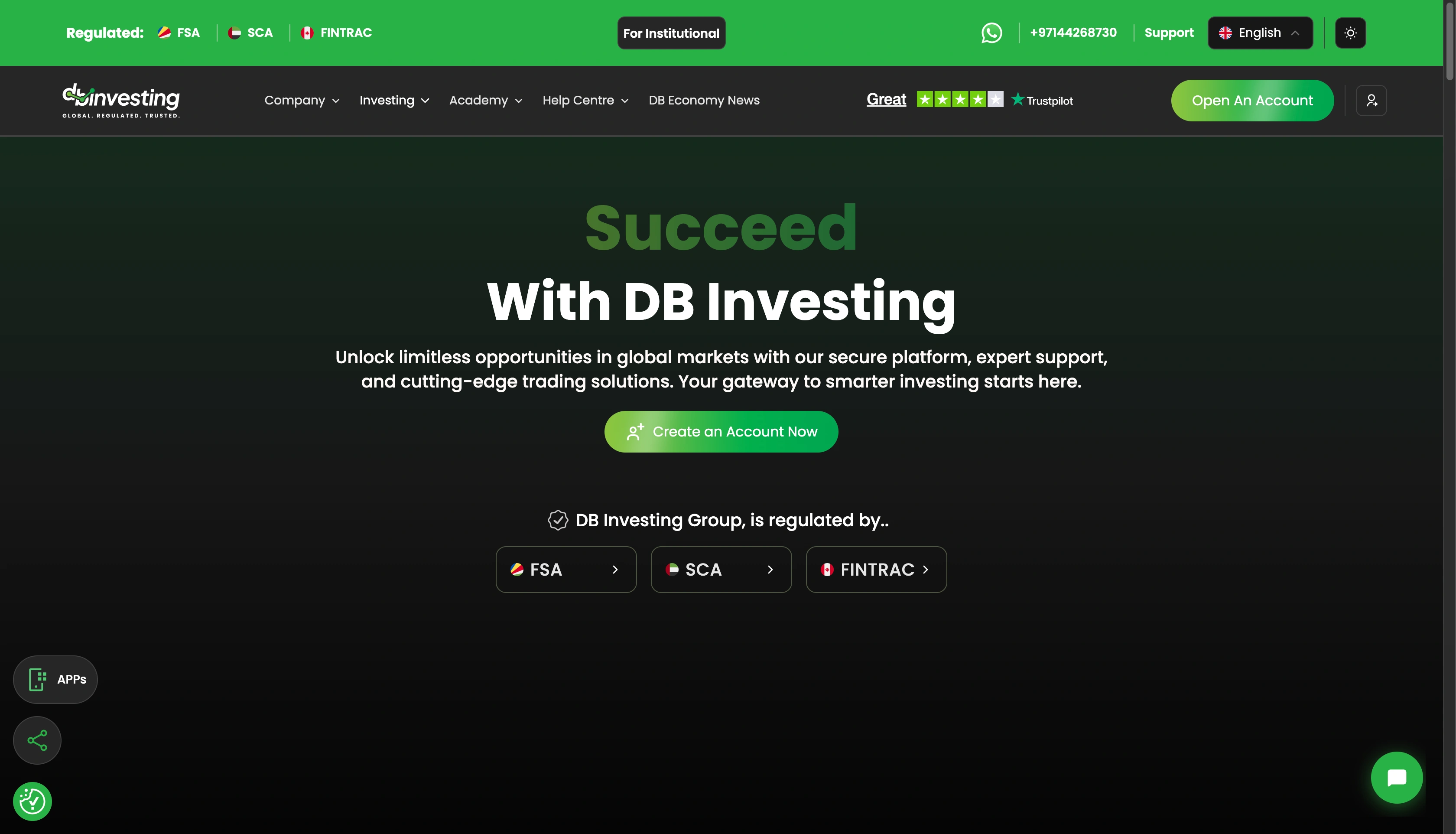 DB Investing website