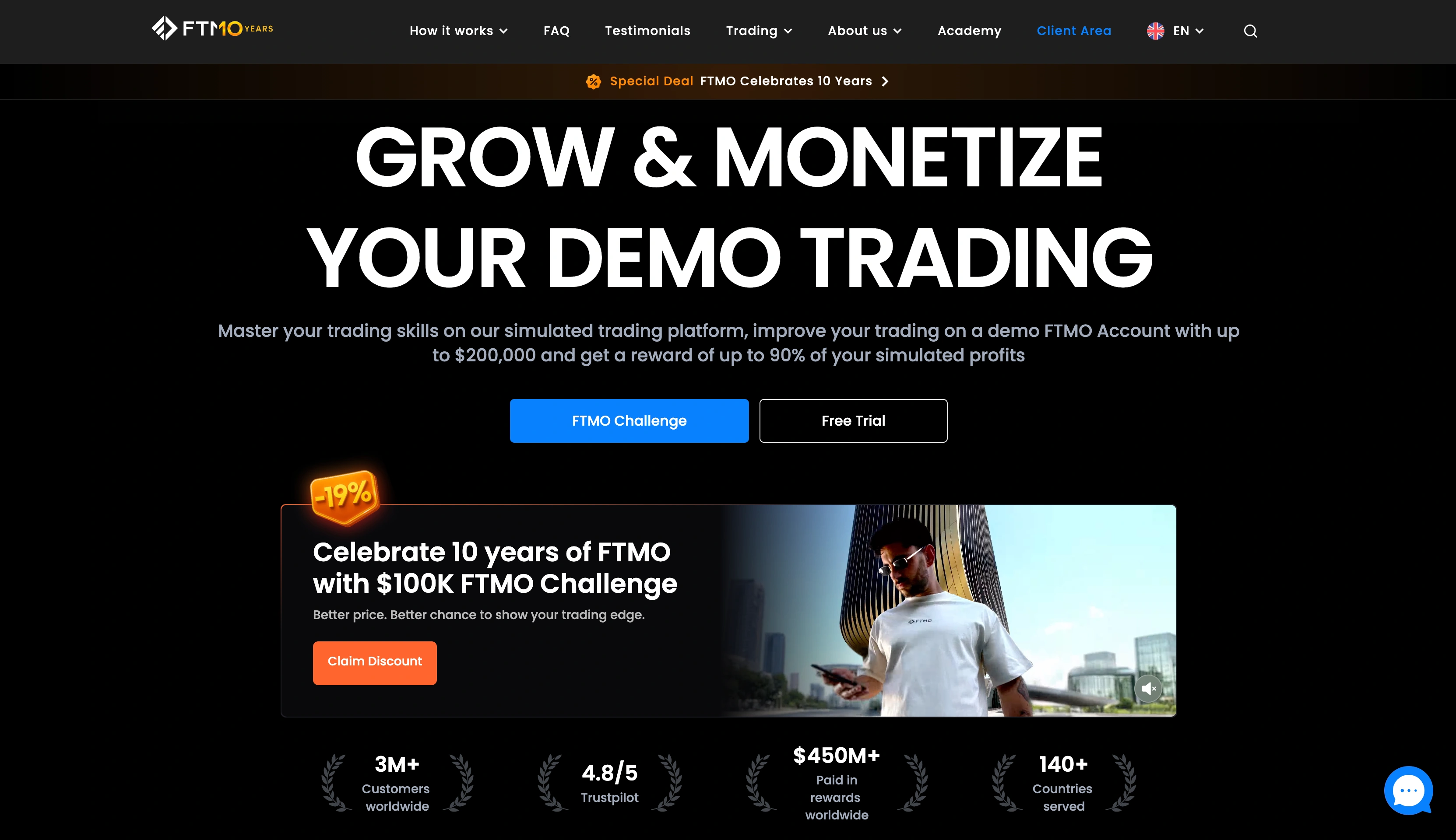 FTMO website