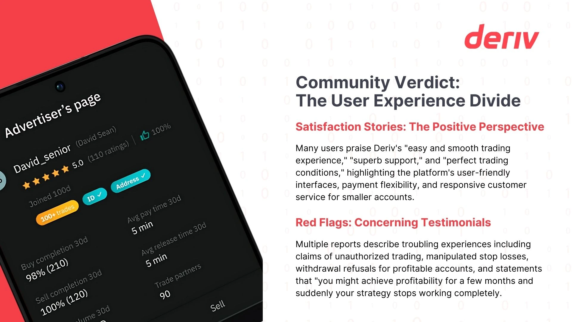 community verdict the user experience divide