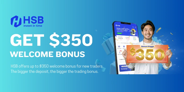HSB Investasi $350 Welcome Bonus