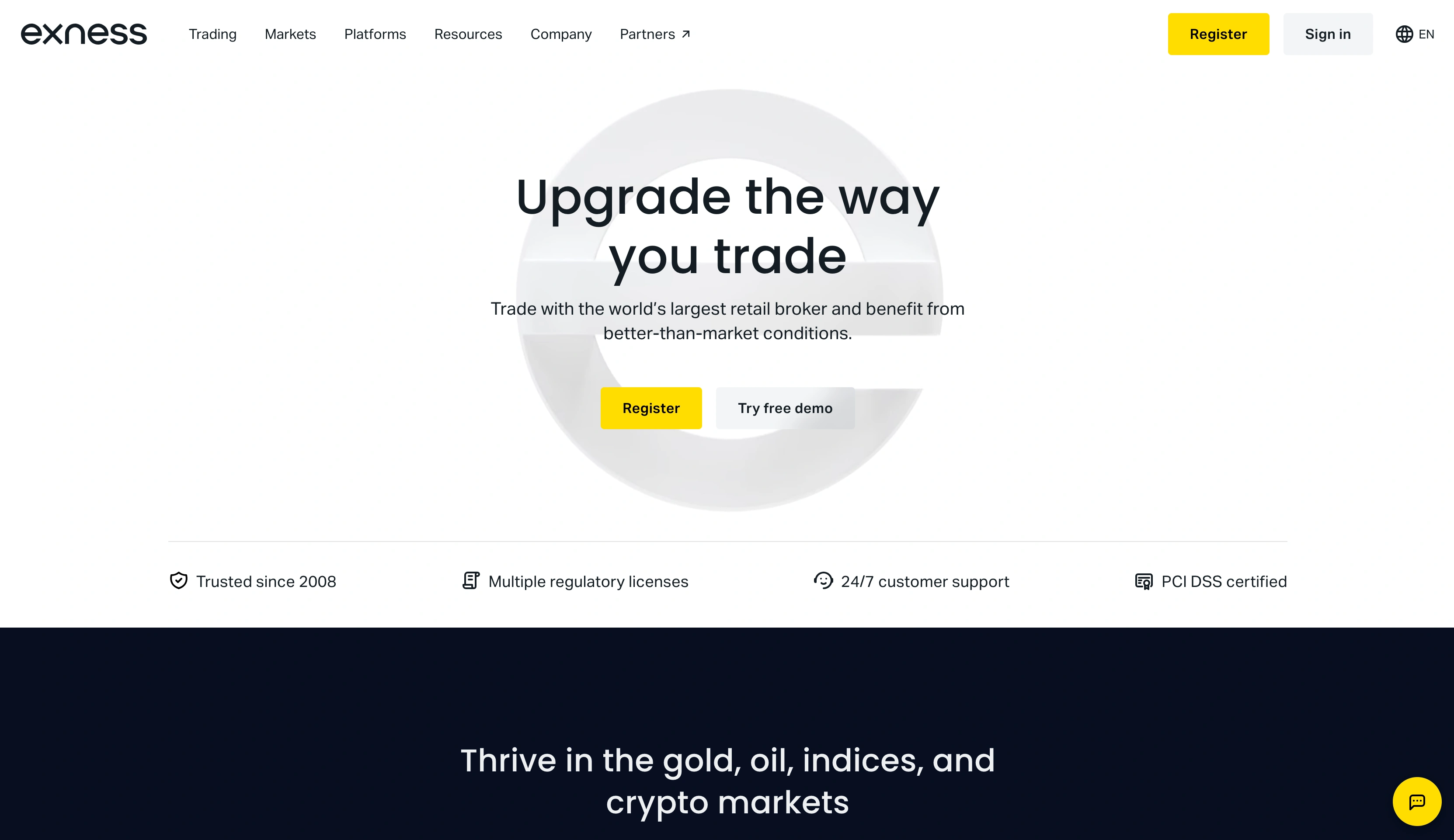 exness website