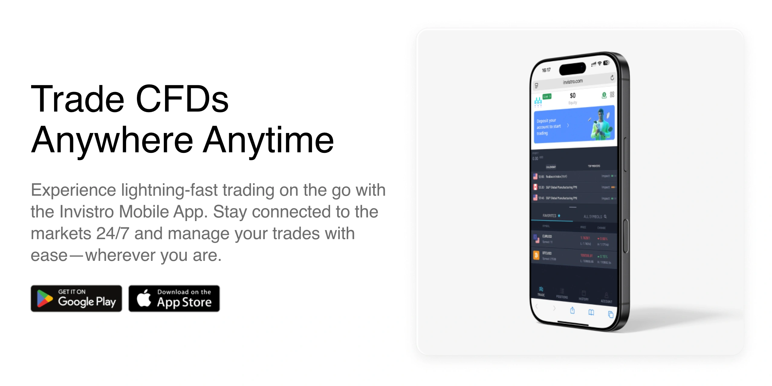 Invistro mobile app
