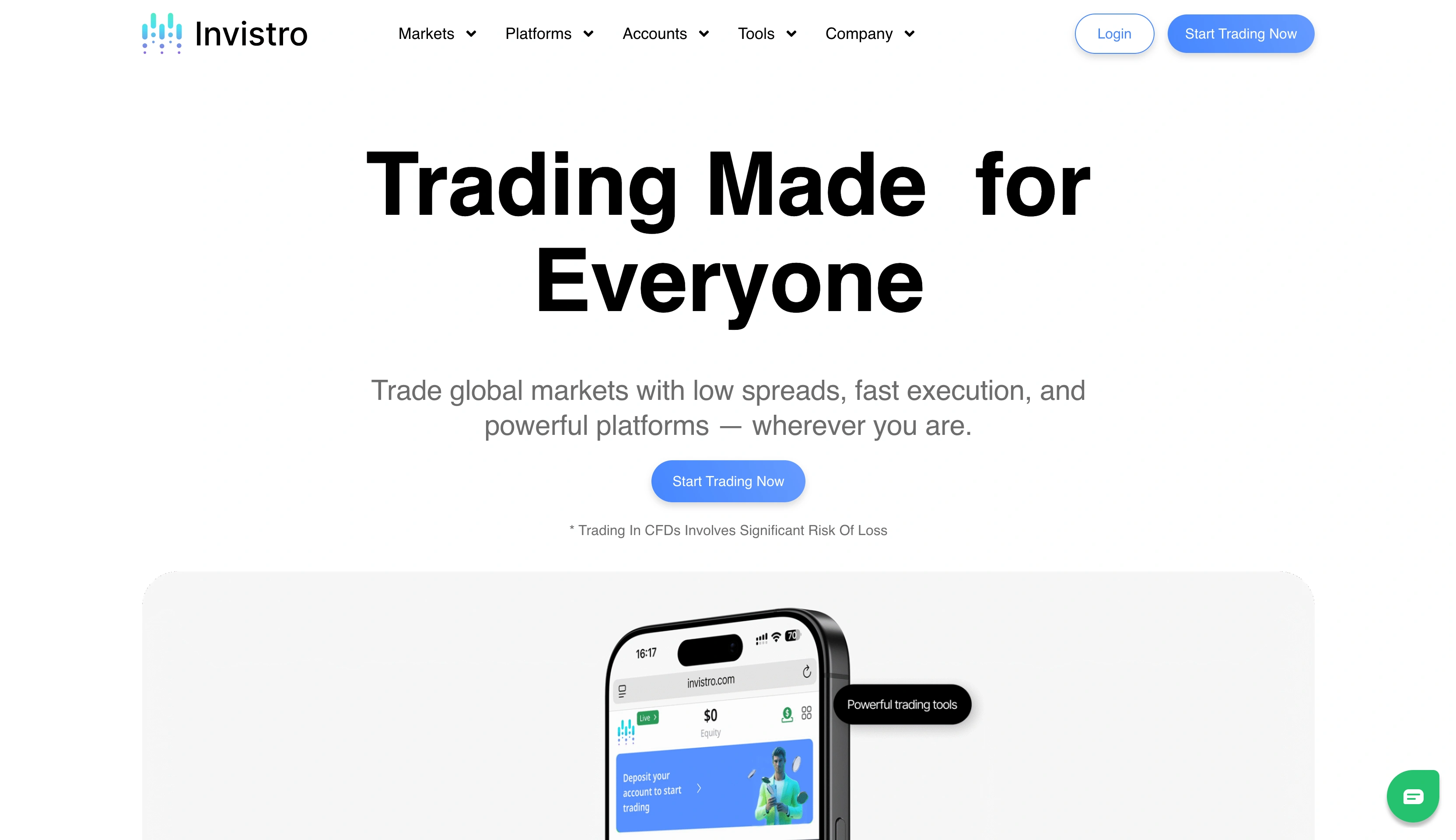 Invistro website