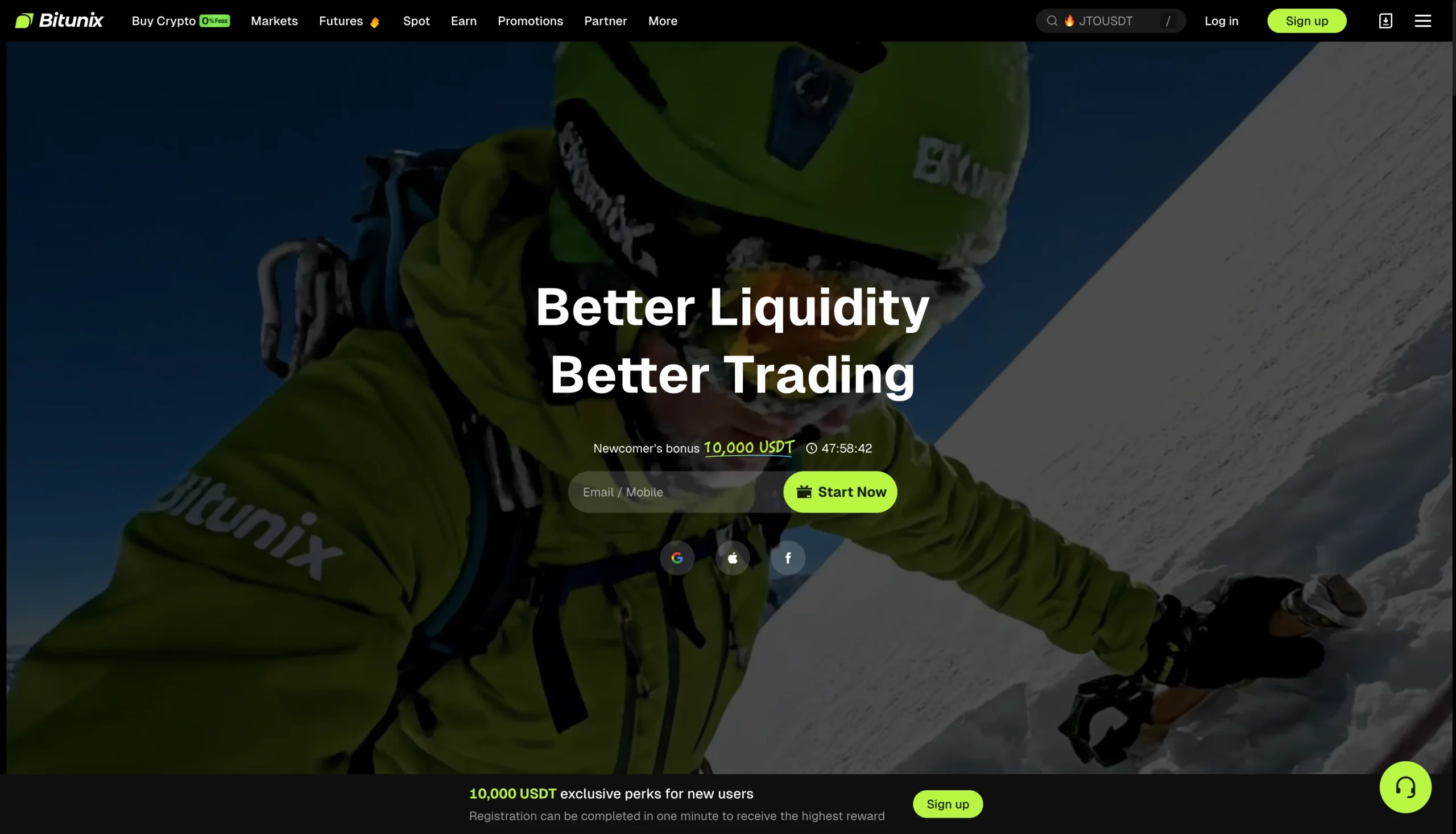 Bitunix Exchange Website